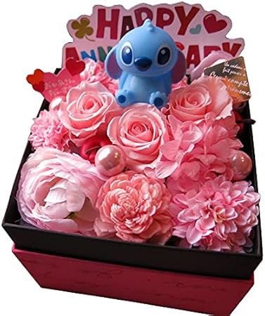 Amazon 誕生日プレゼント 人気 スティッチ入り 花束風 プリザーブドフラワー入りギフト スティッチ 箱開けてスマイル ボックス入り バラ ピンク系 ラッピング付き プリザーブドフラワー オンライン通販 Amazon 誕生日プレゼント 人気 スティッチ入り 花束風 プリザーブドフラワー入りギフト スティッチ 箱開けてスマイル ボックス入り バラ ピンク系 ラッピング付き プリザーブドフラワー オンライン通販