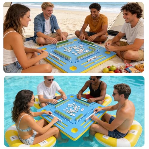 Mesa flotante para Mahjong y juegos de cartas 2 en 1 miniatura 6