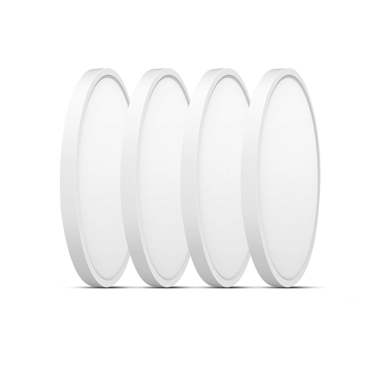 TALOYA Led Flush Mount Ceiling Light 4 Pack, 5000K 8.9 Inch Daylight White Surface Mounted Lighting Fixture for Low Ceilings Areas, ETL Listed