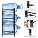 Klvied 5 Gallon Water Jug Holder - 3 Tier Rack, Heavy Duty Stand for 6 Bottles with Lifter and Cap
