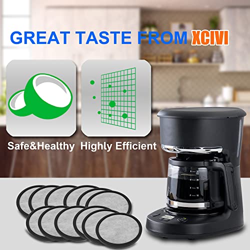 Xcivi Replacement Coffee Maker Water Filtration Set Filter Disk With Frame For Mr. Coffee Brewers Coffee Maker, Compatible Mr Coffee Filter Dics (1Disk Frame +12 Filter Disks) #TOP2