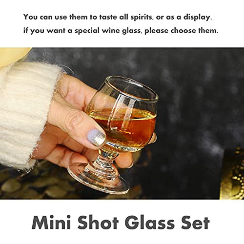 Valeways Shot Glasses, 1.75Oz Mini Shot Glass Set Of 6/Clear Shot Glasses/Super Cute Shot Glasses/Perfect For Tasting Brandy/Glass Snifters #TOP5