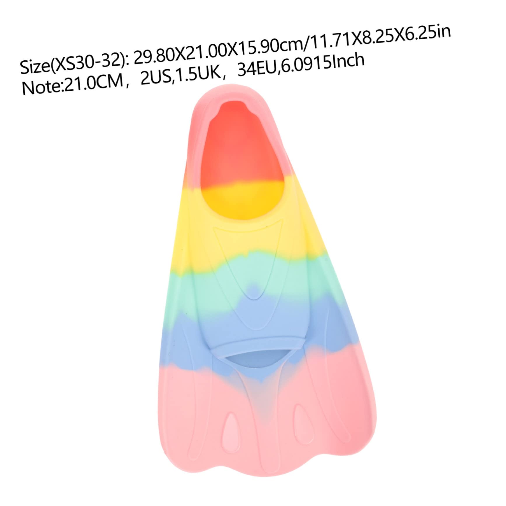 Abaodam 1 Pair Boys and Girls Diving Snorkeling Flipper for Swimming Training Silicone for Boys Girls