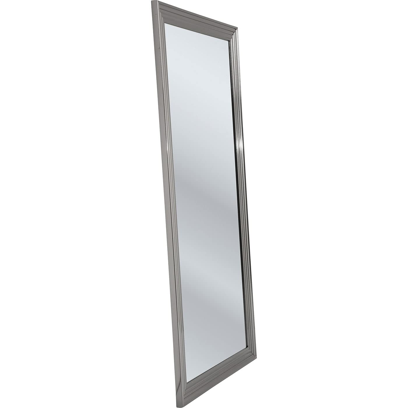 Kare Design Espejo Marco Eve Plata Espejo De Pared Para Salón Dormitorio Pasillo Espejo De Cuerpo Entero Vestidor Decorativo 180 X 90 X 4 Cm