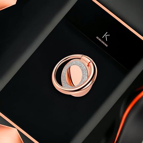 Miniatura 5 de Soporte de anillo para teléfono celular, soporte de dedo gira 360 grados y 180 grados ajustable para adaptarse a tus necesidades, ayuda a