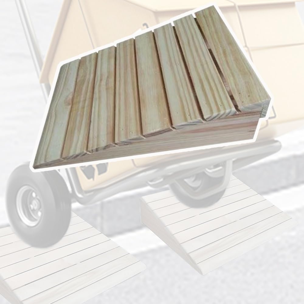 Rampa De Entrada De Madera, 15cm Alto Rampa Umbral Portátiles Rampa De Umbral De Puerta Antideslizante Rampas De Acceso para Silla De Ruedas, Andador(Rise: 7cm/2.8in)