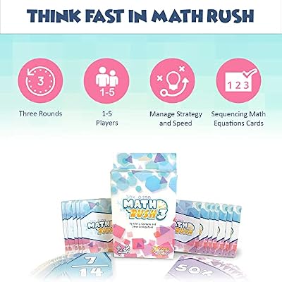 Math Rush 3: Fractions, Decimals & Percentages - A Cooperative Time-Based Math Flash Card Game for Kids, Students, and Families | Fun & Engaging STEM Game for Math Class or Family Game Night