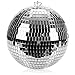 com-four® Boule Disco - Boule Miroir à accrocher - Boule de fête pour Le réveillon, soirée à thème - Ø 20 cm (Ø 20cm)