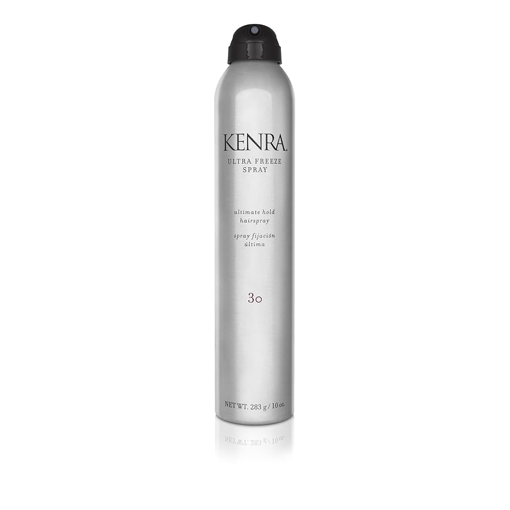 Kenra Ultra Freeze Spray 30 | Ultimate Hold Hairspray | Long-Lasting, Ultra-Firm Hold | Fast-Drying Formula | Provides Humidity Resistance | High Shine, Flake-Free Finish | All Hair Types | 10 oz