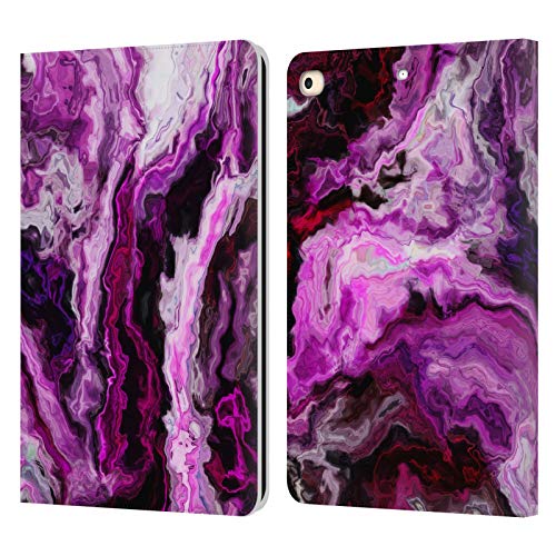 Coque iPad 9.7 en cuir de qualité supérieure design marbre élégant Haroulita