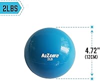 Vista 2 de Pelota tonificadora A2ZCare: minipelota blanda con peso (balón medicinal)