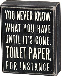 Primitives by Kathy 25465 Classic Box Sign, 4 x 5-Inches, You Never Know