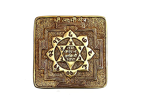 Shri Laxmi Yantra de Siddh Ashtadhatu para atraer abundancia y prosperidad en el hogar