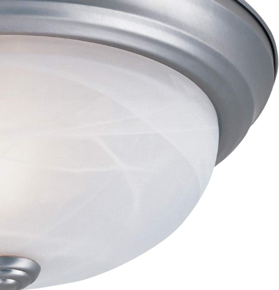 Designers Fountain 11 inch 2-Light Flush Mount Ceiling Light Fixture, Pewter, 1257S-PW-AL