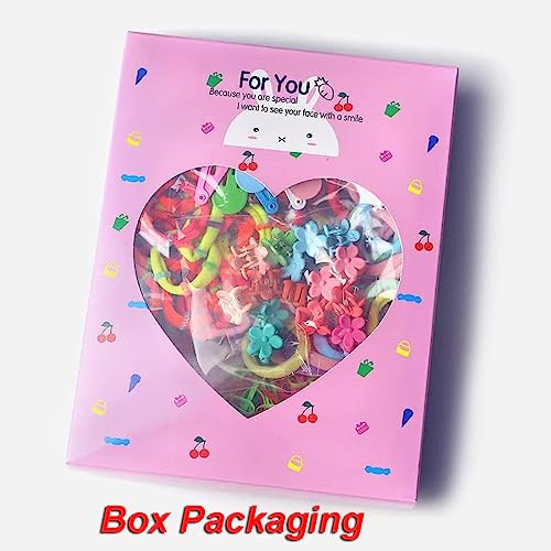 Image of Shining Diva Fashion 74-1220 Pcs Colorful Hair Bands, Hairpins, Ponytail Holders, Flower Clips, BB Clips, Bamboo Knots, Hair Extensions, Headbands for Girls Kids Baby Toddlers | A Box of Multipurpose Girls Hair Accessories Set | Birthday Gift for Girls