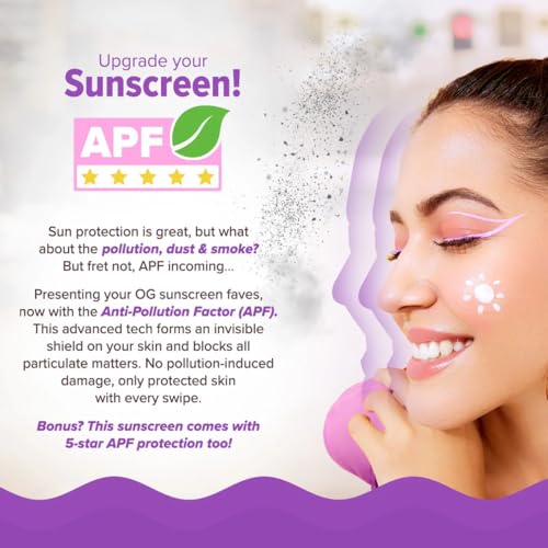 Image of Aqualogica Illuminate+ Dewy Sunscreen SPF 50+ PA++++ with Anti Pollution Factor (APF) | Wild Berries & Alpha Arbutin - 80g (Pack of 2) | SPF 50+ PA++++ for UVA /B & Blue Light Protection | Fragrance-Free | For Luminous & Sun Protected Skin | Comes With Anti Pollution Factor