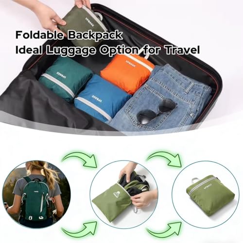 VPBAGE 15L Water-resistant Hiking Daypack, Small Backpack Travel Outdoor, Lightweight Day Pack with Tool Loops - Image 6