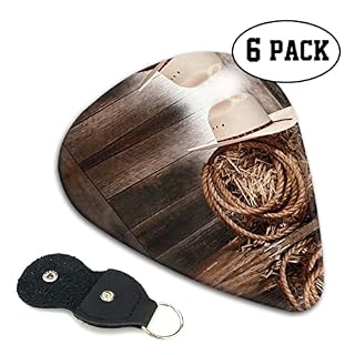 American West Rodeo Hat Lot de 6 médiators pour guitare acoustique, guitare électrique, basse, ukulélé – fin, moyen et… - Les Beatles, Paul McCartney, John Lennon, RIngo Starr, George Harrison American West Rodeo Hat Lot de 6 médiators pour guitare acoustique, guitare électrique, basse, ukulélé – fin, moyen et… – Image 2