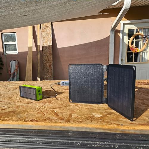 Painel solar portátil de 10 W 5 V 2 A (máx.) Carregador solar dobrável, células de silicone monocris