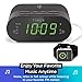 Timex Wireless Charging Alarm Clock Radio with USB Charging Port, Dual Digital Alarms, 10 FM Presets, Dimmable with Sleep Timer and Battery Backup (Model TW500)