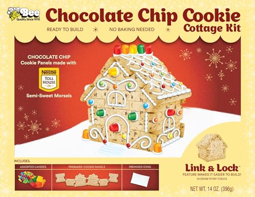 Nestle Toll House Chocolate Chip Cookie Cottage Kit 14oz | Ready to Build | No Baking Needed