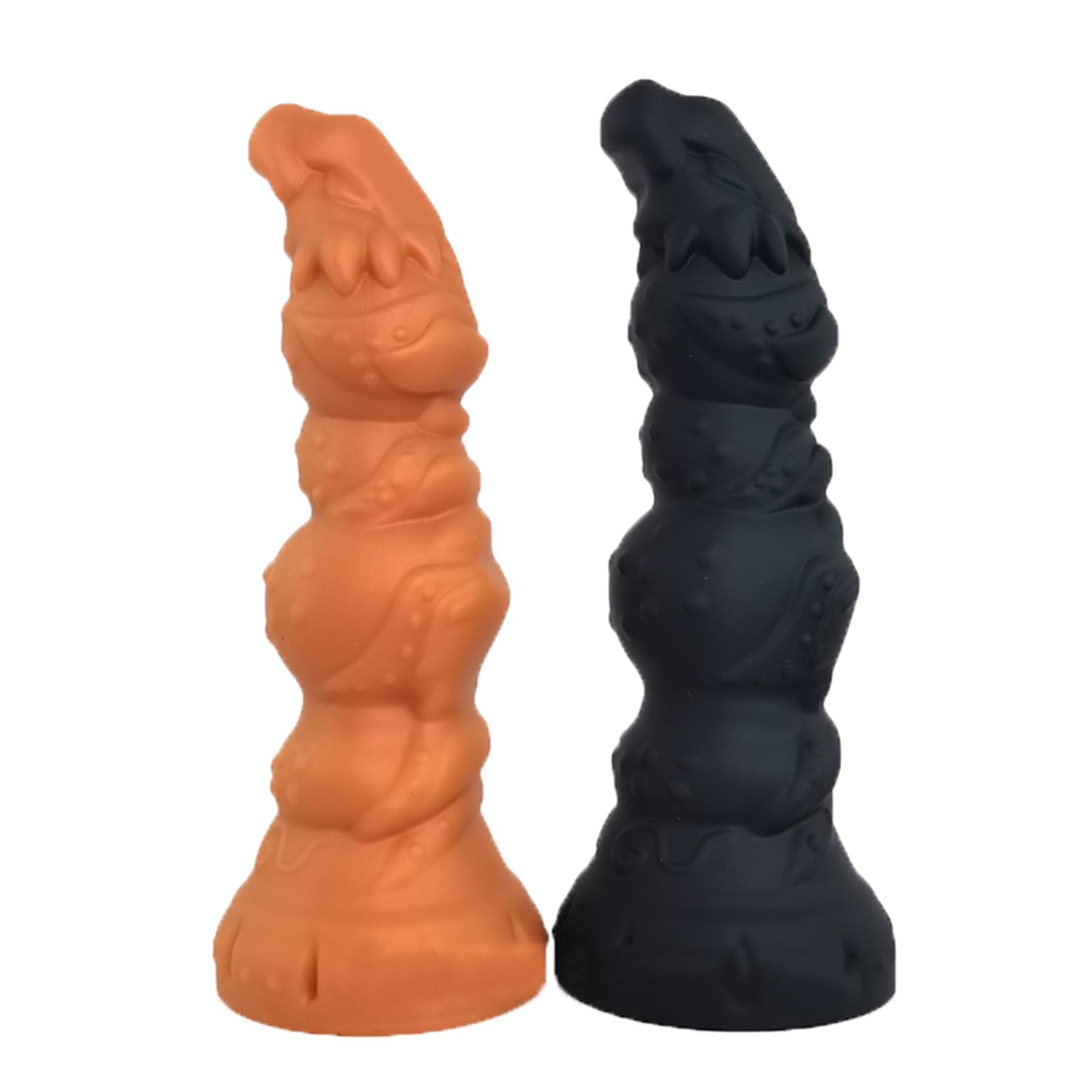 Grandi perle anali in silicone Plug anale Enorme Plug anale Fantasy Monster Animal Dildo Massaggio alla prostata Punto G Masturbazione Sex Toys for donne Uomini(Black,M)