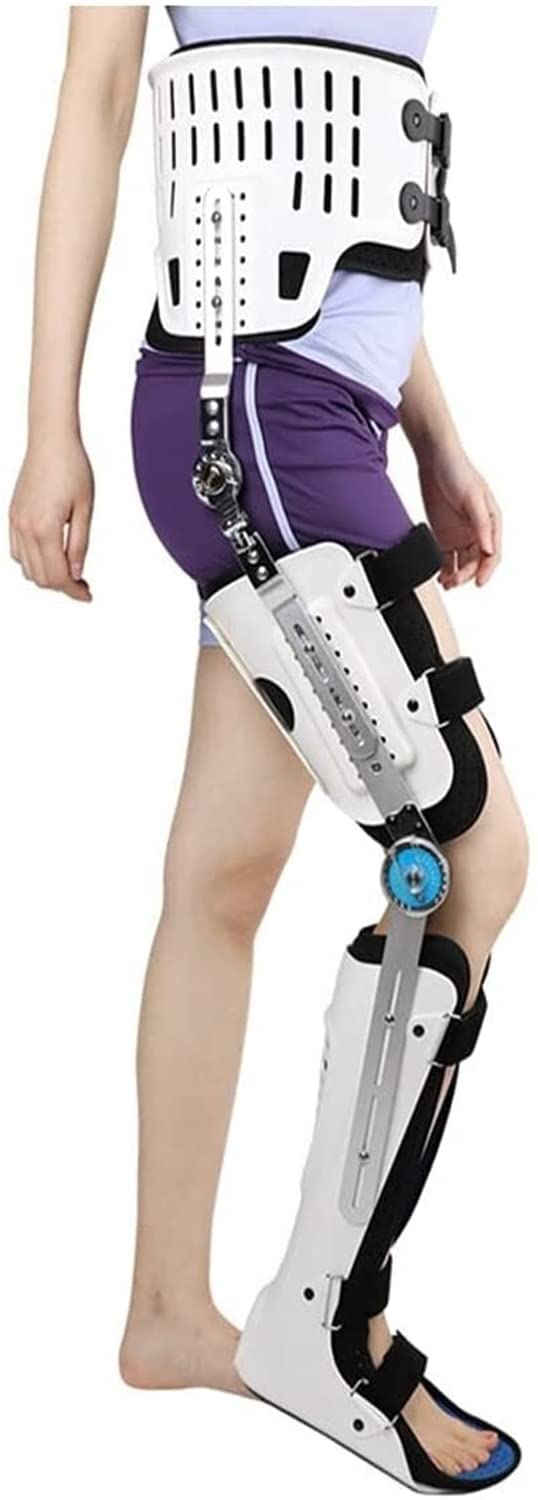 膝足首足装具装具 ヒップウォーキングブレース膝手術 右足用