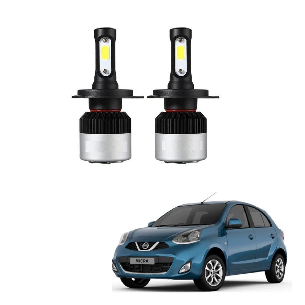 SPREADX Car Headlight bulb set H4 Type High Defination Cob Led Ultra