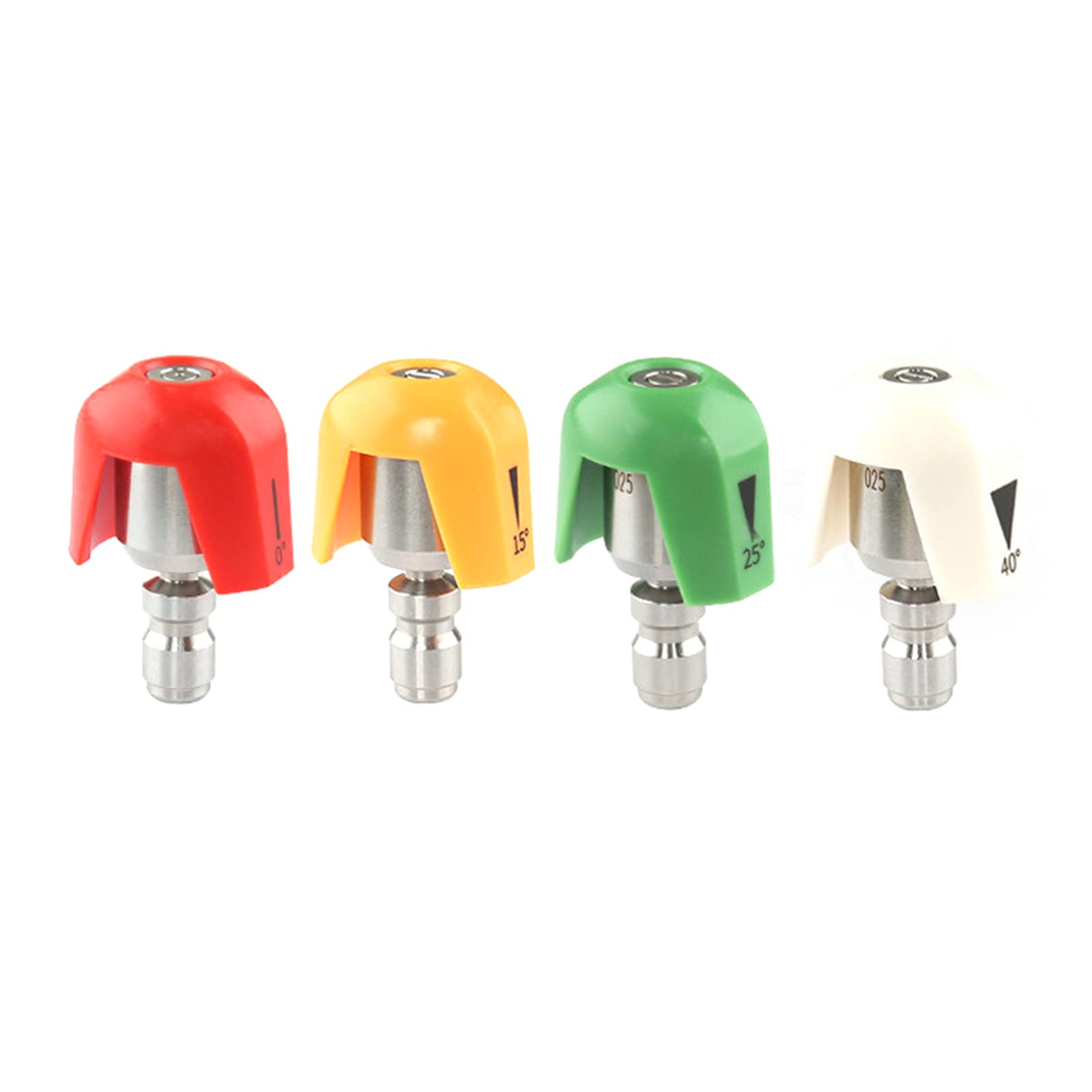 Four Color Fan-Shaped Spray Tips Quick Connect Spray Nozzles with 1 / 4Inch Quick Connect Fittings for Car Pressure Washer