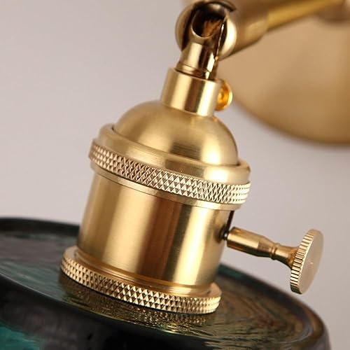 Miniatura 6 de Industrial Vintage Swing Arm Wall Sconce Adjustable Farmhouse Reading Light 1-Light Wall Lamp for Bedroom Bedside Living Room E26E27 Base Antique