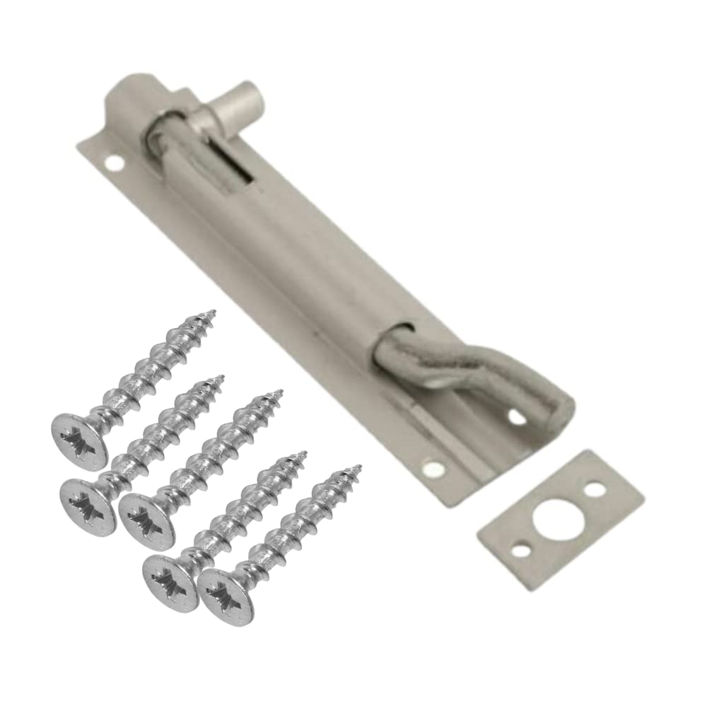 Buy Door Bolts Aluminum Cranked Door Bolt 100mm 4 Inch Door Latch with