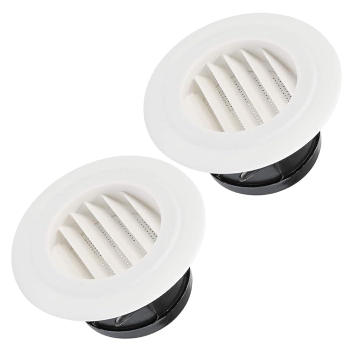 Buy FOCCTS 3'' Air Vent Louver, Round Air Vent ABS Louver Grille Cover