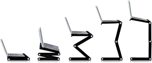 Miniatura 5 de goldball portátil computadora portátil computadora mesa ajustable con ventilación portátil bandeja de cama portátil libro soporte multifuncional &