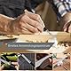KEWAYO Mini Handsäge Set für Modellbau & DIY, 3 Wechselbare Arten Sägeklinge, Ideal für Holz, Äste, Bastelprojekte & Gartenarbeit, Metallsägeblättern mit Aufbewahrungstasche