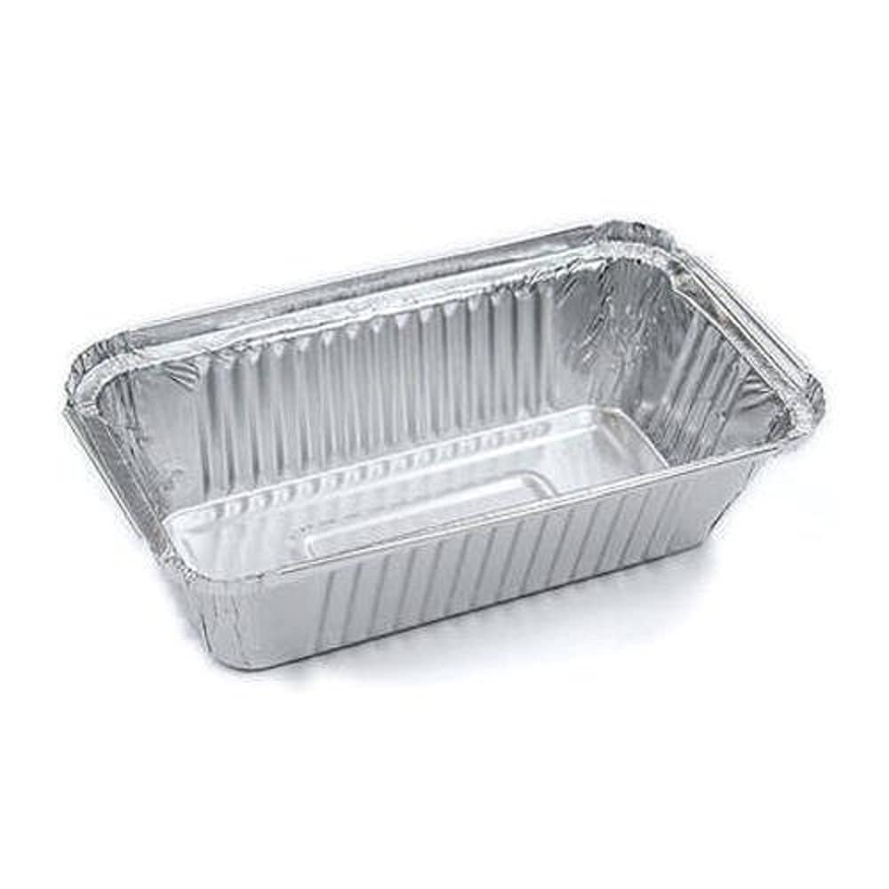 PranavPranav Aluminium Silver Foil Container 750ml, Food Storage Disposable Containers with Lid for Kitchen (100 pcs Set) - Pack of 3