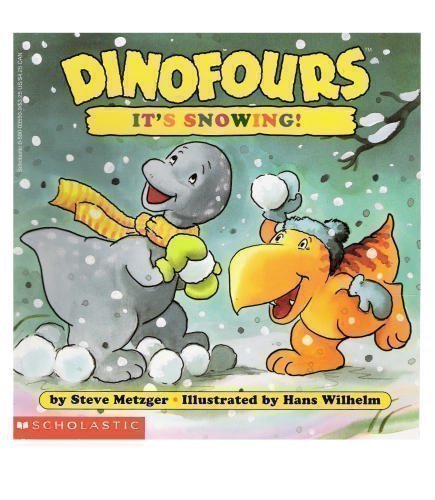It's Snowing! (DinoFours Series) 0590035509 Book Cover