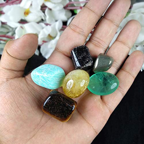 Image of Reiki Crystal Products Certified Natural Crystal Tumble Stone Kit | Multiple Crystal Stone Sets for Meditation, Reiki, Chakra & Spiritual Practices