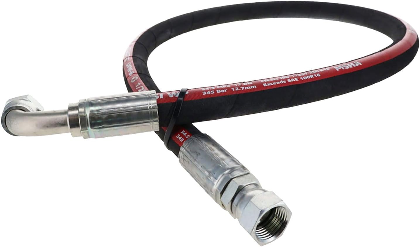 HYDRAULICS DIRECT | FA-UFWTF4-JIC-JIC90-30 | 1/4" Ultraflex Hose with Female JIC X Female JIC 90 Degree, 30" long (6,525 psi)