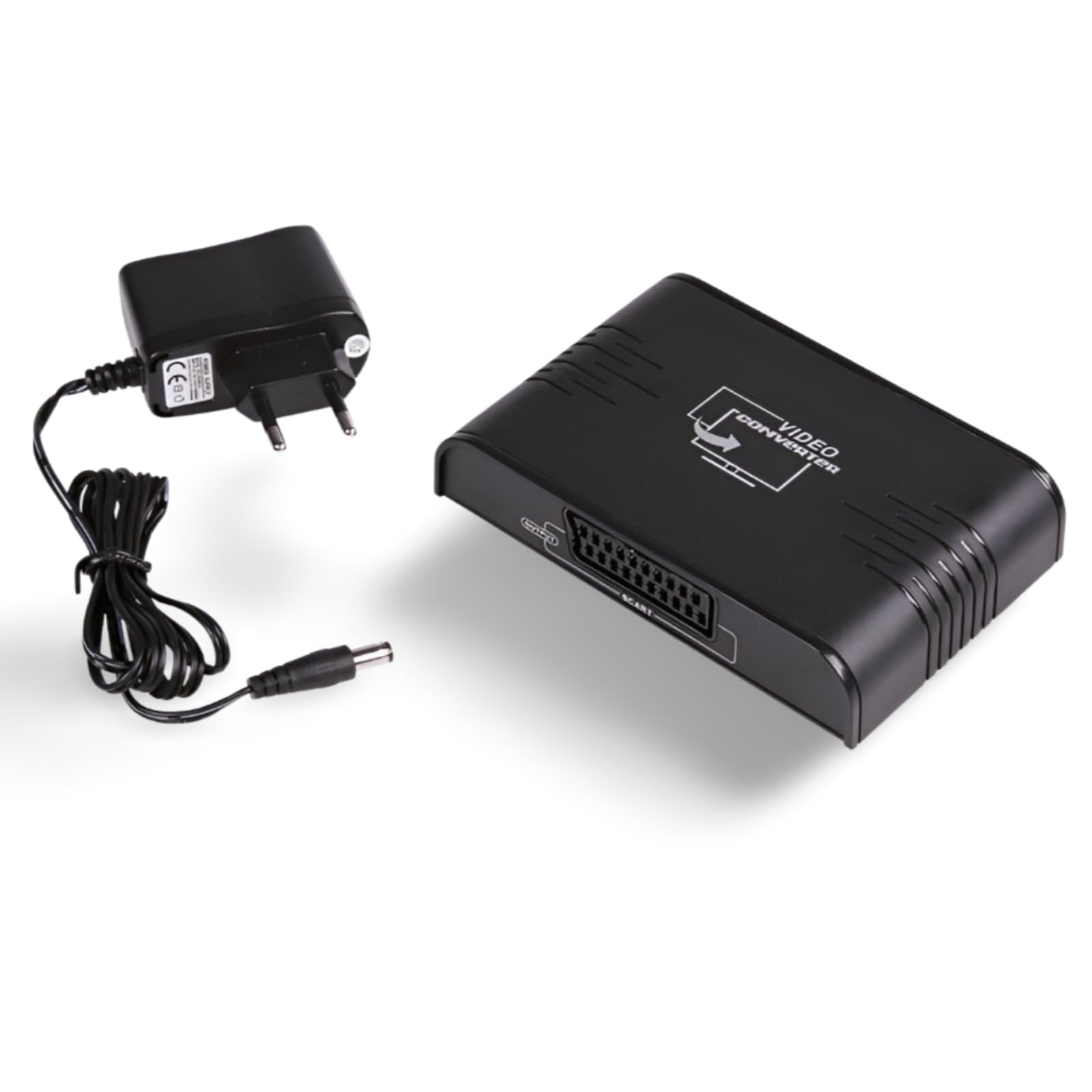 A01CS - Adattatore convertitore HDMI a SCART, 1080P, ingresso HDMI a uscita SCART, per DVD, CRT-TV, Sky, PS3, VHS, VCR, con audio stereo HD, video composito, ideale per vecchi televisori
