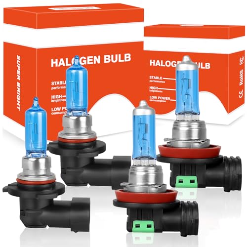 HMCYCI Halogen Headlight Bulbs for Chevy Equinox 2010-2018, 9005 High