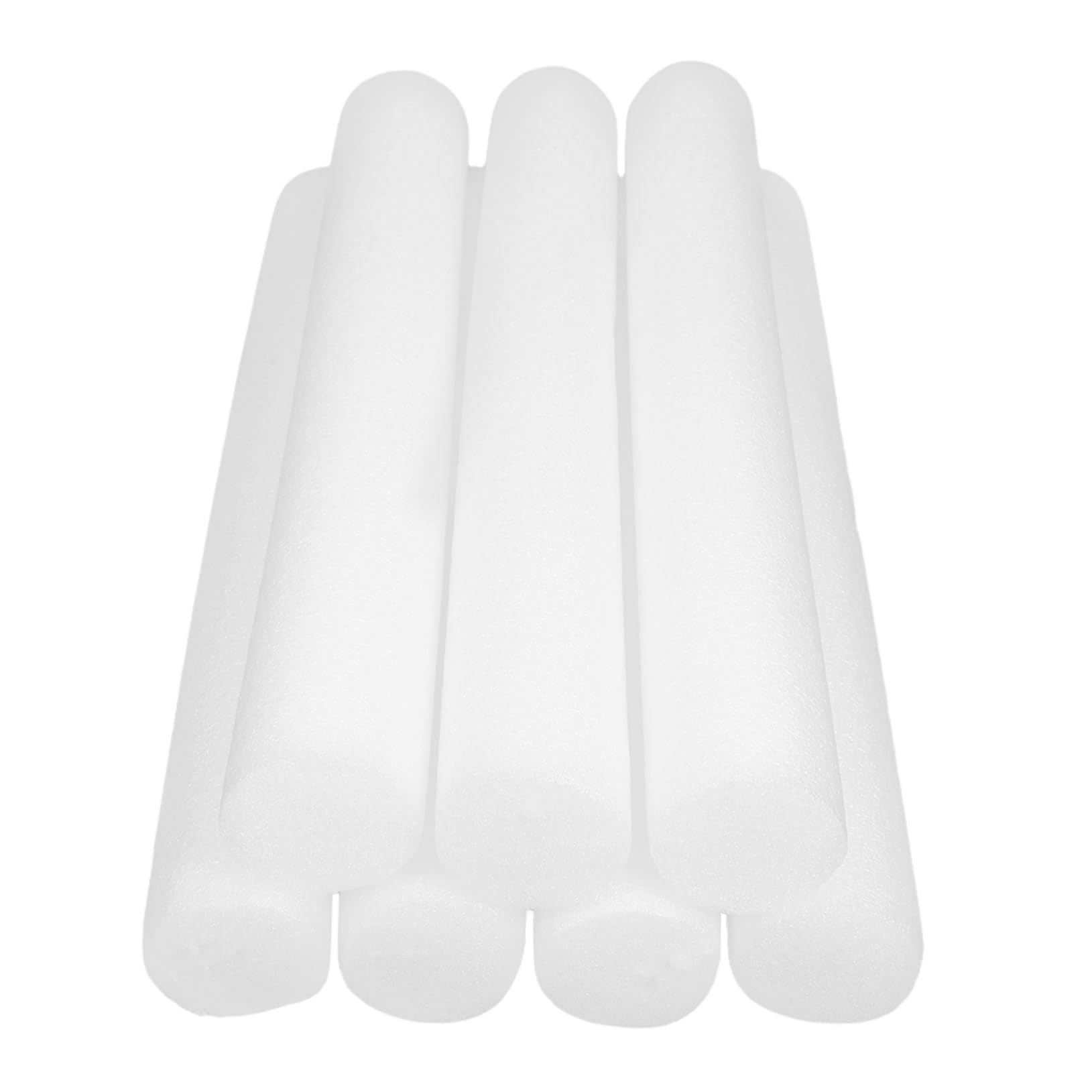 Tofficu 7pcs Foam Cylindrical Rods for Flower Arranging High-Density White Foam Sticks for DIY Crafts Floral Arrangements and Florist Supplies Providing Stable Support for Bouquets and