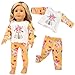 ZITA ELEMENT Fashion 5 Sets American 18 Girl Doll Clothes Dress Outfits 18 Inch Doll Clothes and Accessoties - Unicorn Mermaid Doll Clothes Off Shoulder Pajamas Tutu Dress with Hairbands and Crown
