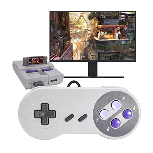 Mando SNES cable original compatible con sistema de entretenimiento super retro sustitución 6