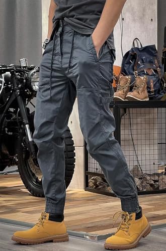 Rivccku Men's Hiking Work Pants Outdoor Tactical Cargo Pants Casual Combat Pants with Pockets Sports Trousers3