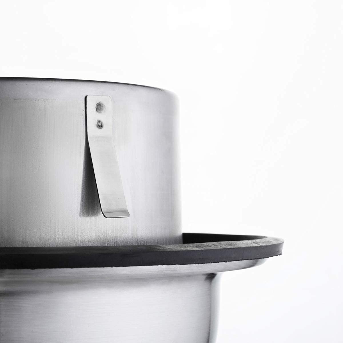 KWG Griglia Ventilazione 125mm Griglia Aerazione Acciaio Inox, Griglia per l'aria di scarico, Zanzariera integrata, Molto resistente alle intemperie, Coperchio esterno della cappa aspirante