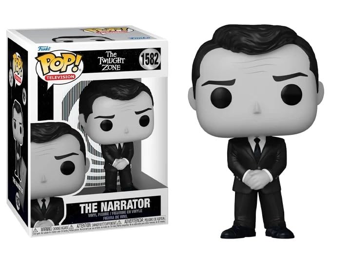Funko The Narrator figurine TV premium Rod Serling noir et blanc