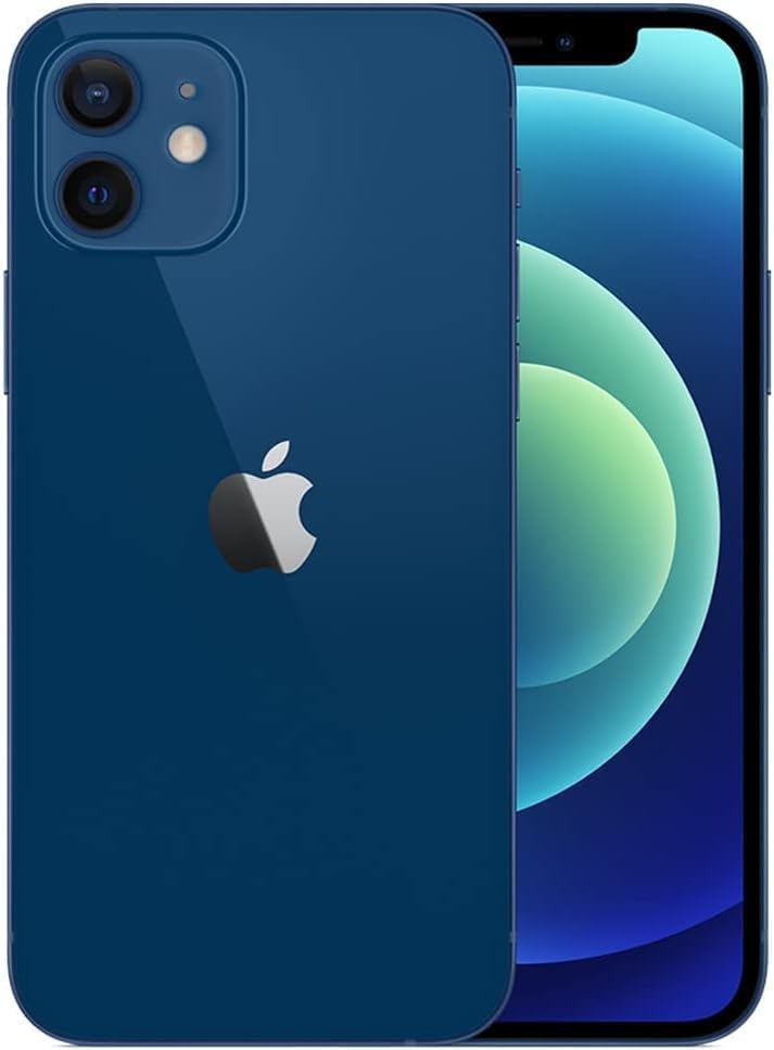 Original Back Glass Replacement for iPhone 12 All Carriers with Pre-Installed Adhesive and Repair iPhone 12 Tool (Blue)