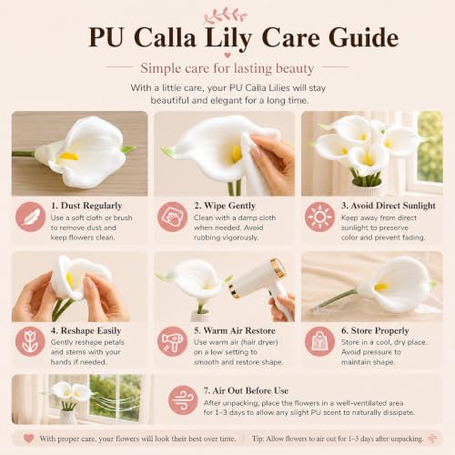 Image of Mandy's 12pcs White Calla Lily Artificial Flowers