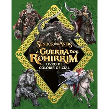 Capa do livro A Guerra dos Rohirrim - Livro de colorir oficial