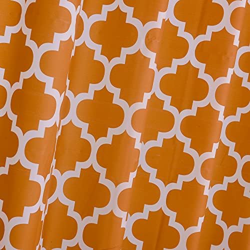 Shower Curtains Mould-free Mildew Resistant Bath Curtain with Stitched Steel Eyelets Waterproof Polyester Fabric Bathroom Curtains with 12 Hooks, 180 x 180 cm (Classic Brown)
